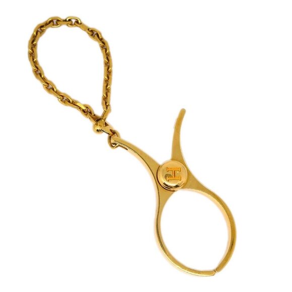 Hermes Filou Glove Holder Clip Gold Small Good 134614